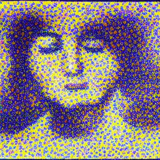 stablediffusion - face woman alzheimer pointillism Seurat
